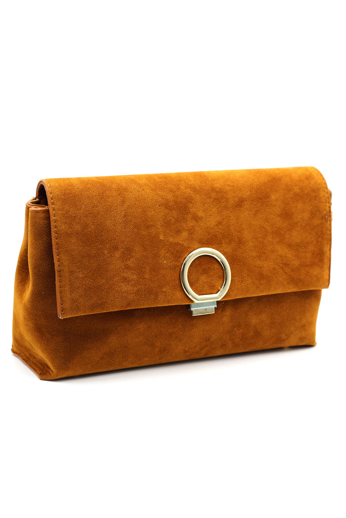scrub leather envelope purse