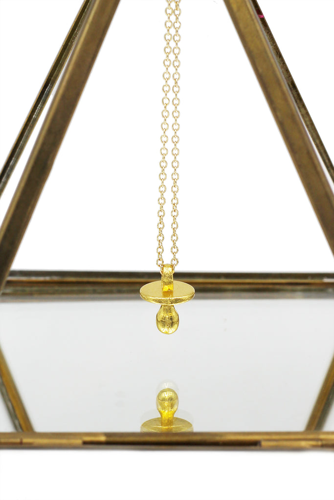 simple pacifier pendant necklace