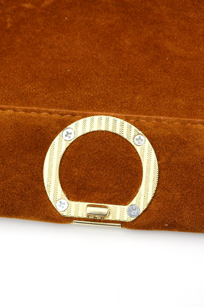 scrub leather envelope purse