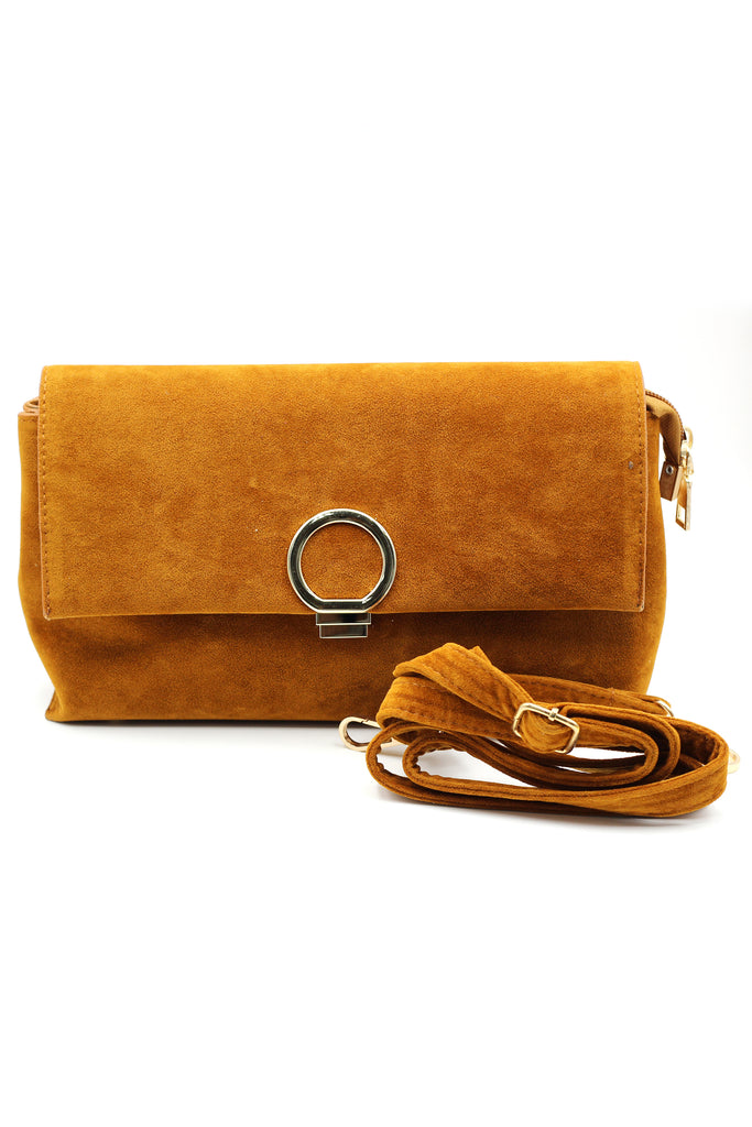 scrub leather envelope purse