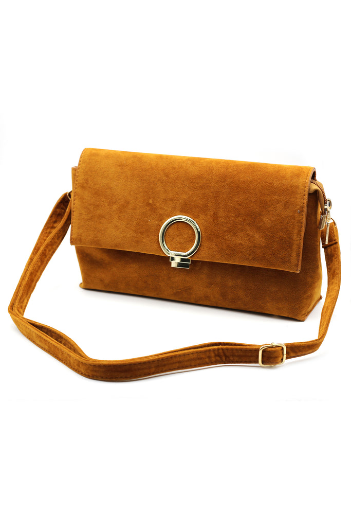 scrub leather envelope purse