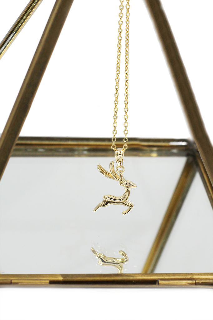 fashion mini deer pendant necklace