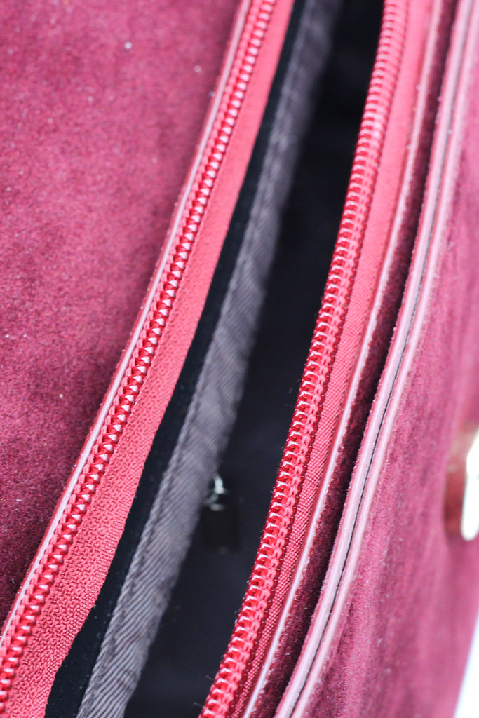 scrub leather envelope purse