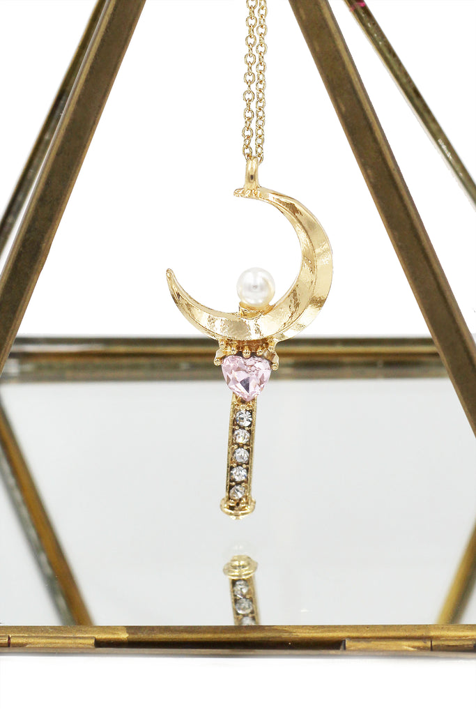 fashion magic wand pendant necklace