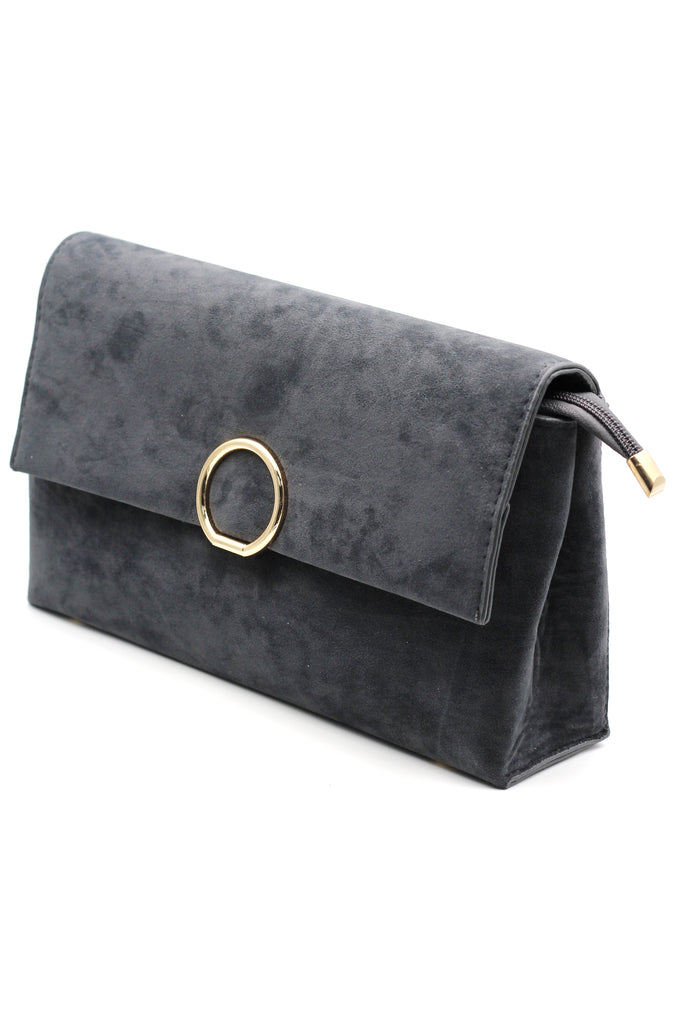 scrub leather envelope purse