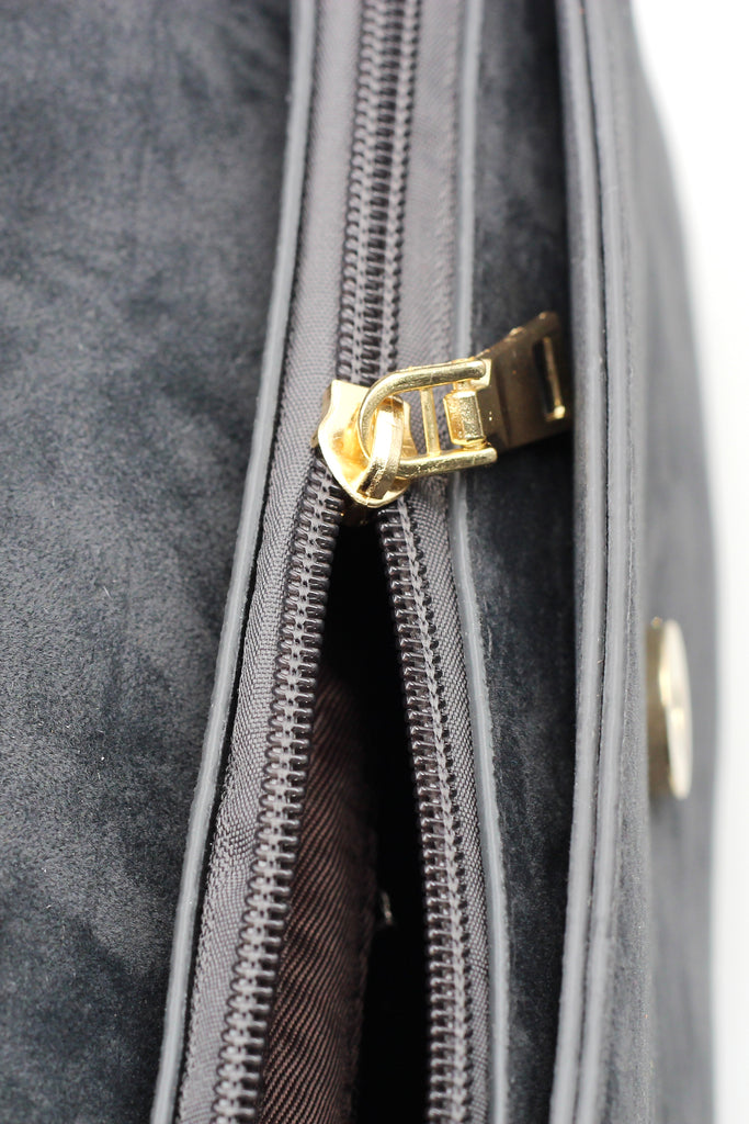 scrub leather envelope purse