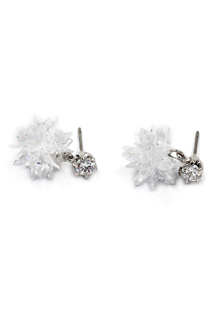 Noble Crystal Ice Earrings