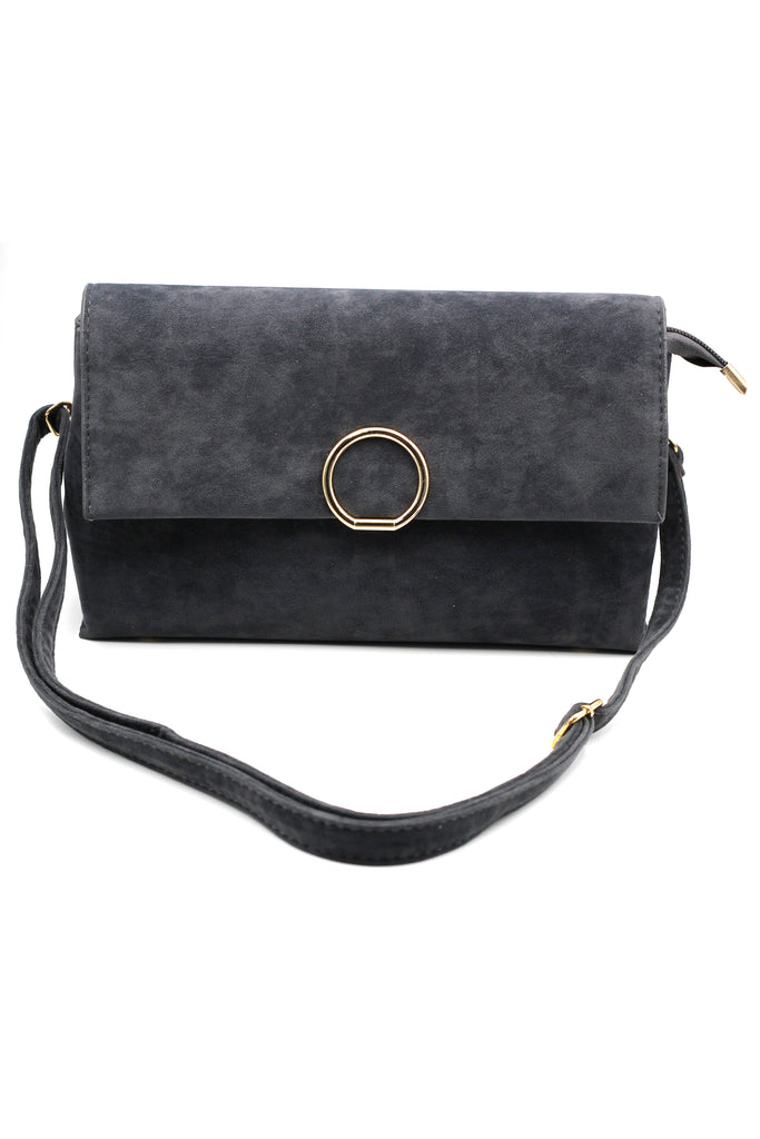 scrub leather envelope purse