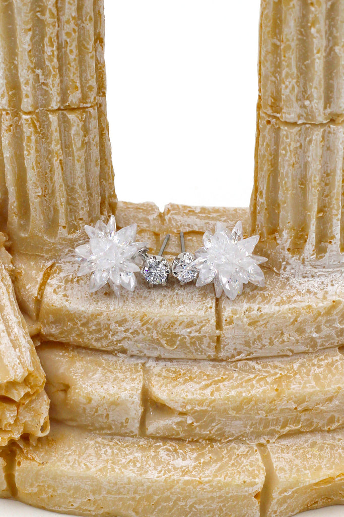 Noble Crystal Ice Earrings