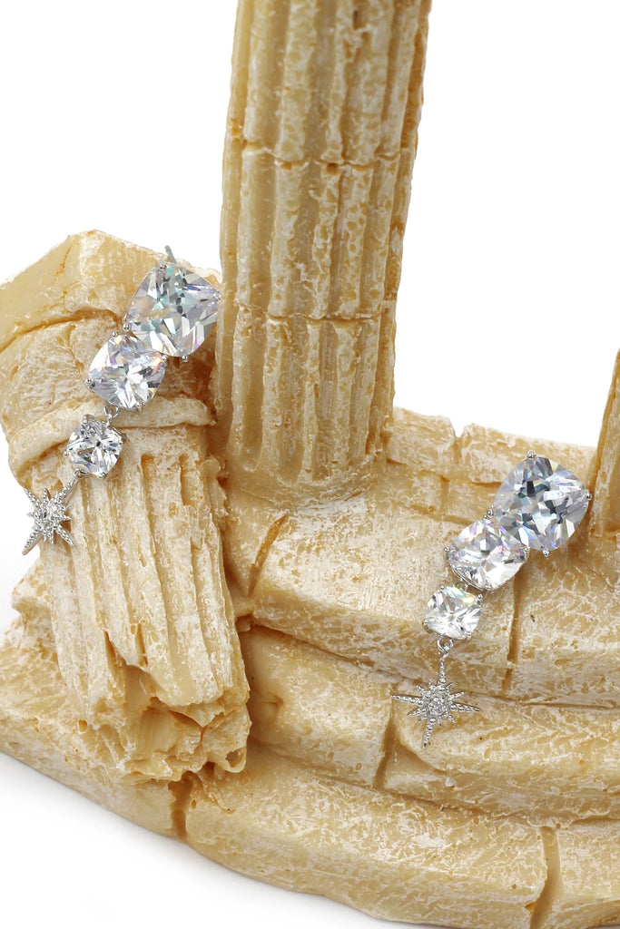 mini polaris crystal earring necklace set