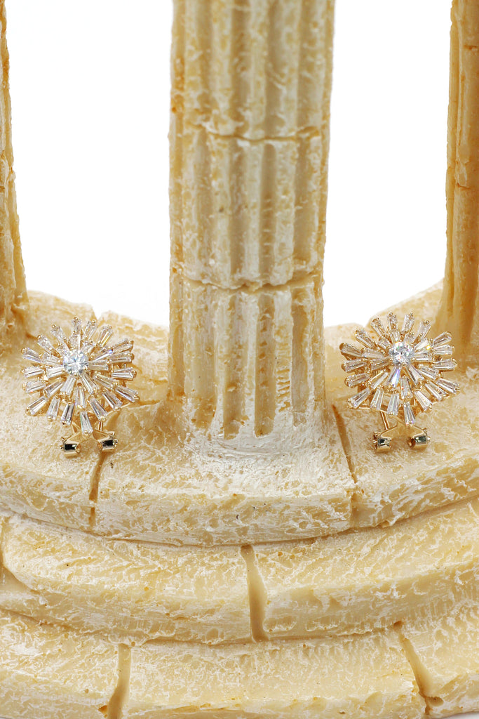 brilliant fireworks crystal earrings