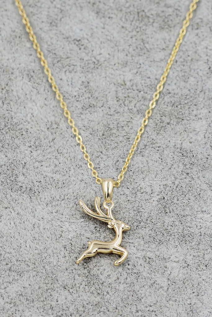 fashion mini deer pendant necklace