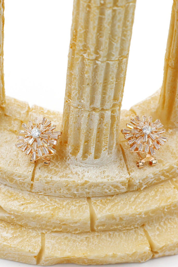 brilliant fireworks crystal earrings