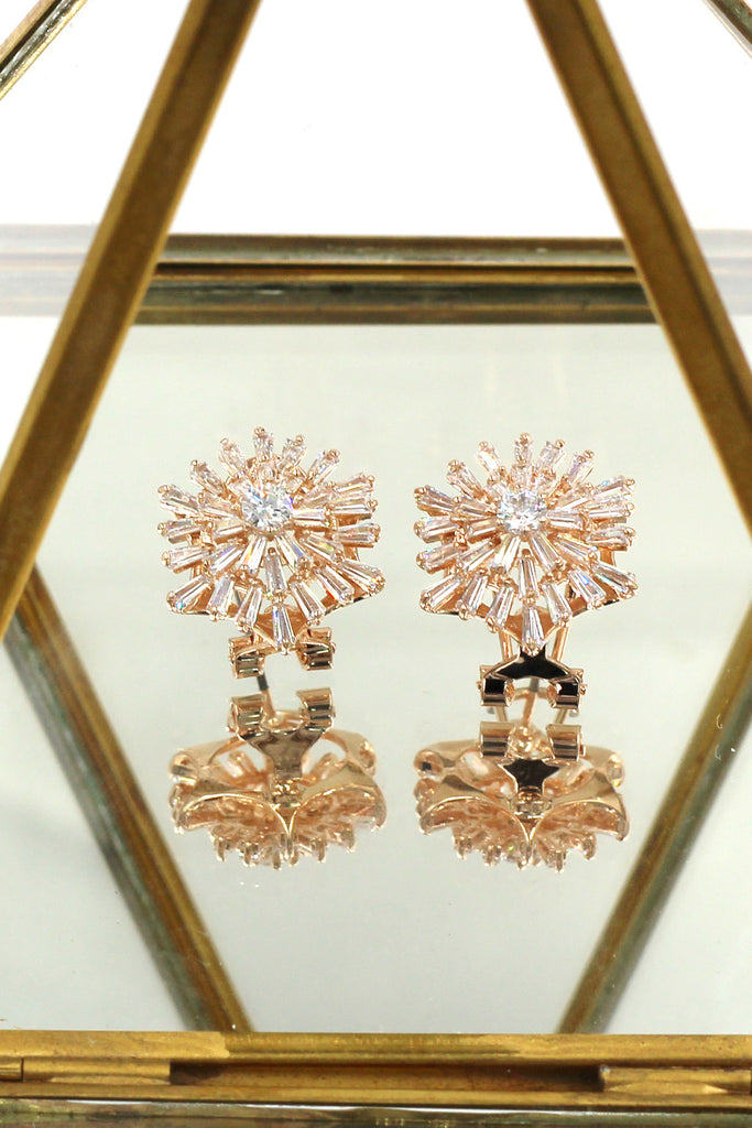 brilliant fireworks crystal earrings