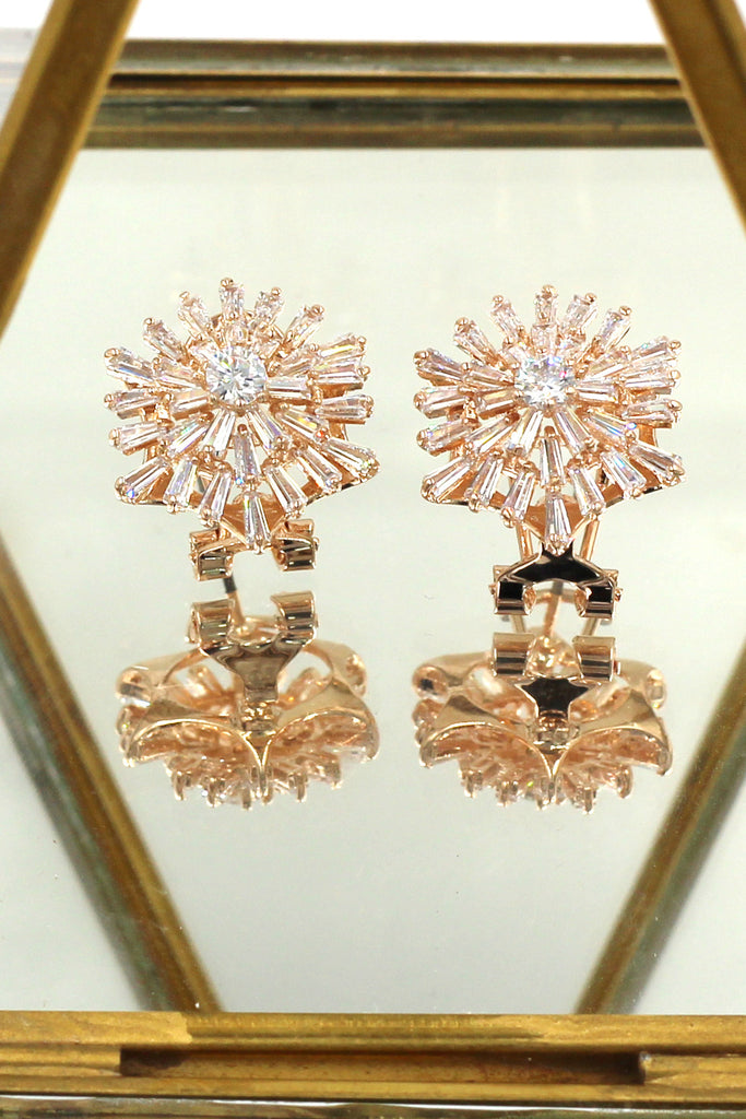 brilliant fireworks crystal earrings