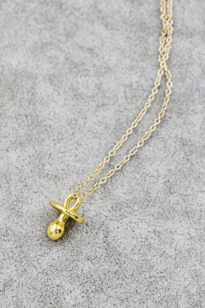 simple pacifier pendant necklace