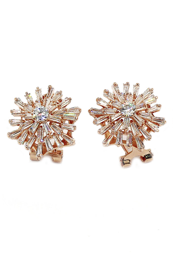 brilliant fireworks crystal earrings