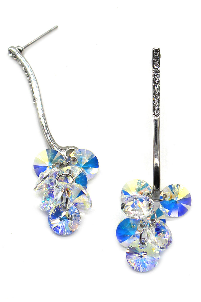 lady pendant swarovski crystal earrings