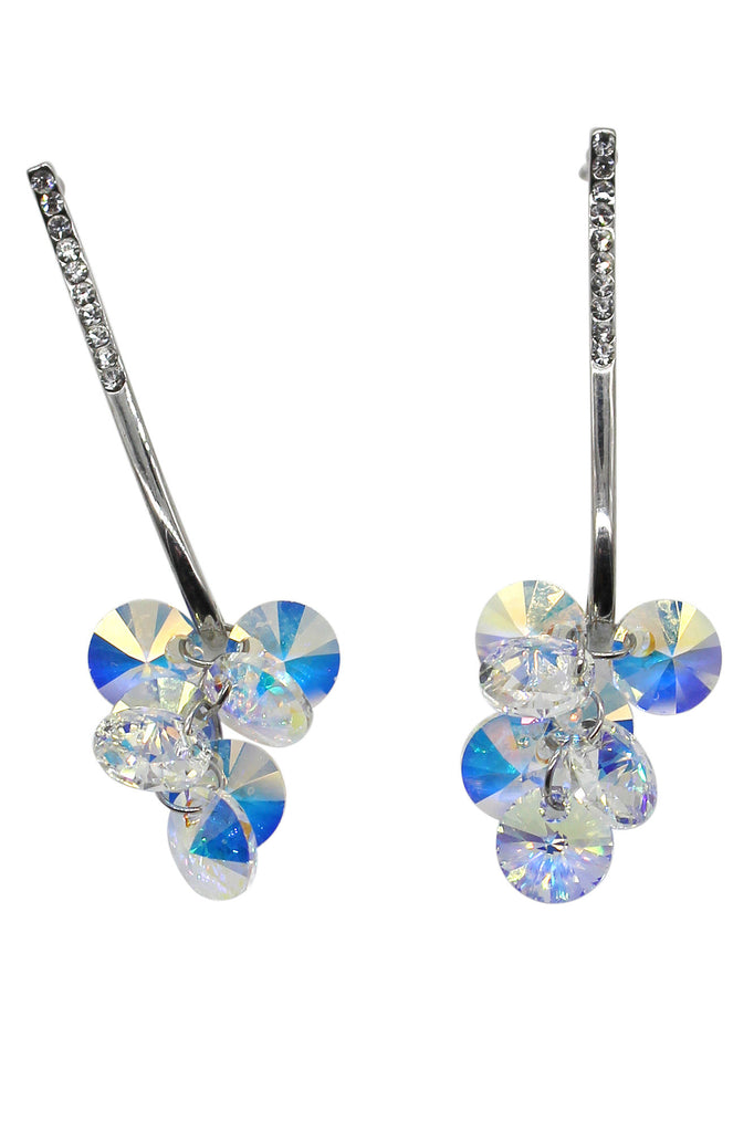 lady pendant swarovski crystal earrings