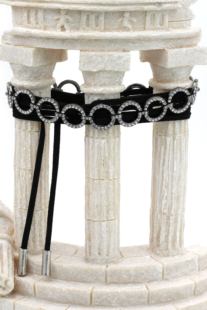 fashion circle crystal choker