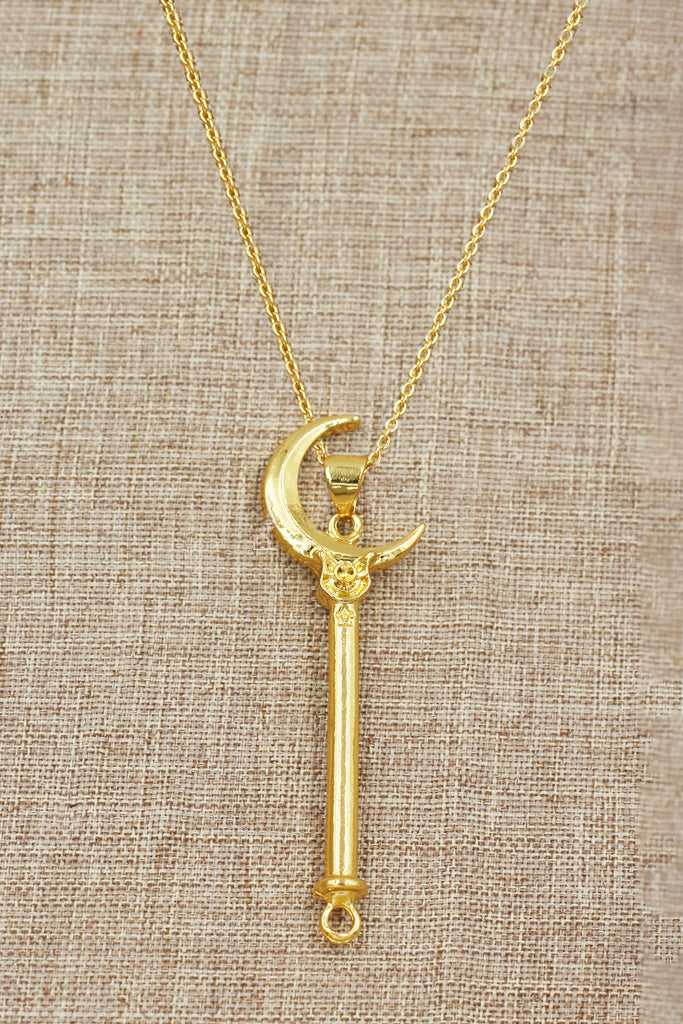 fashion magic wand pendant necklace