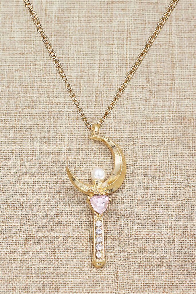 fashion magic wand pendant necklace