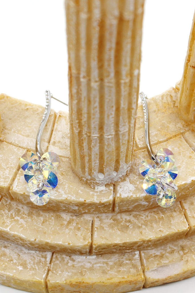 lady pendant swarovski crystal earrings