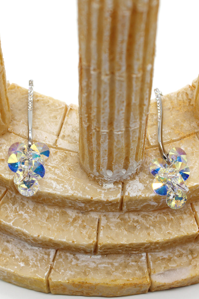 lady pendant swarovski crystal earrings