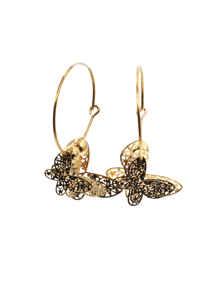 elegant butterfly earrings