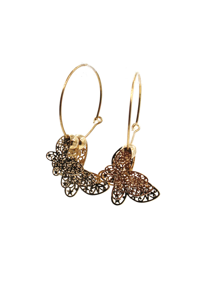 elegant butterfly earrings