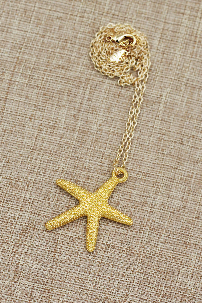 fashion starfish pendant necklace