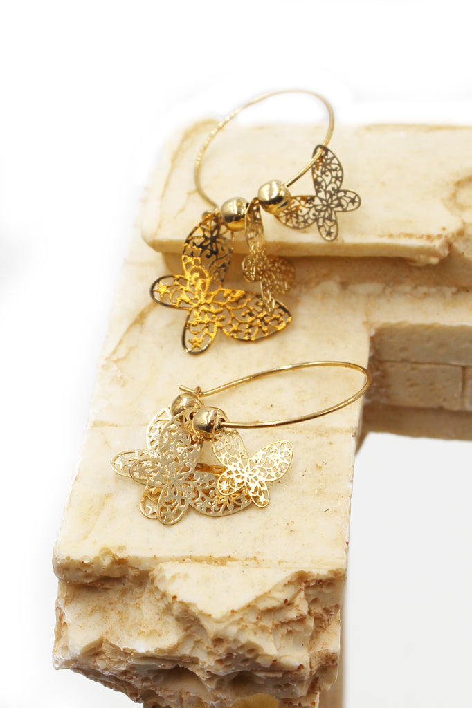 elegant butterfly earrings