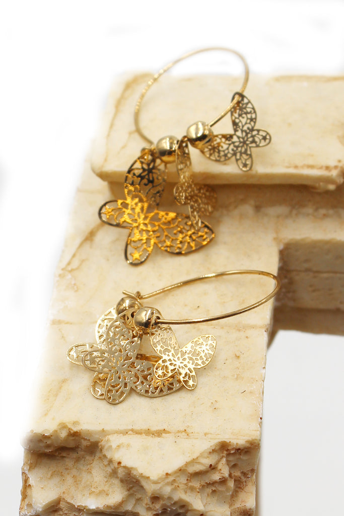 elegant butterfly earrings