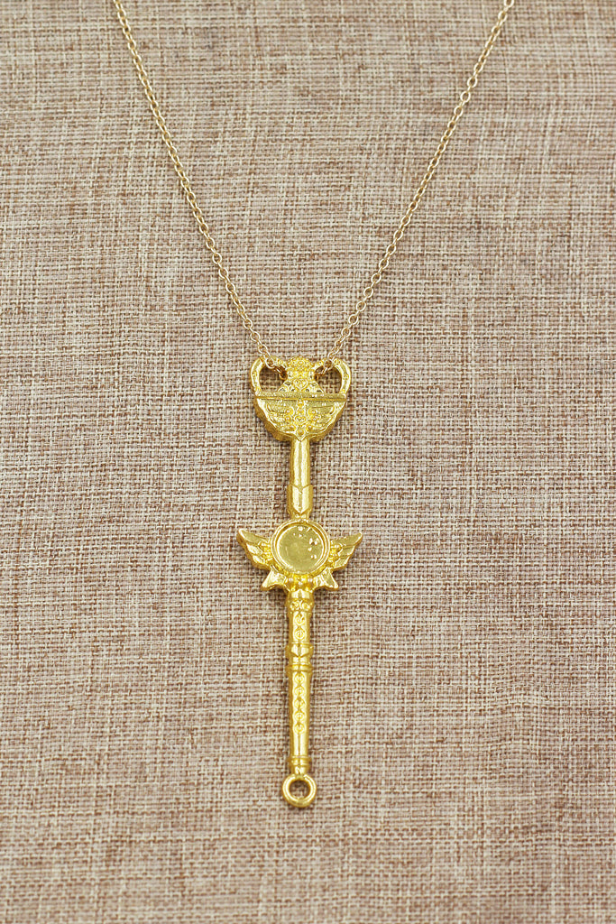 fashion magic wand pendant necklace