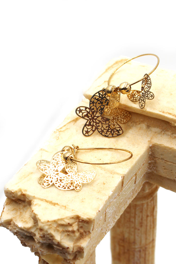 elegant butterfly earrings