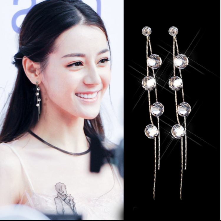 fashion wild crystal earrings