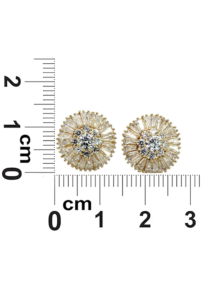 shiny crystal lady earrings