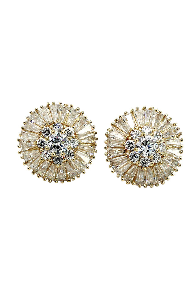 elegant necklace earrings crystal set
