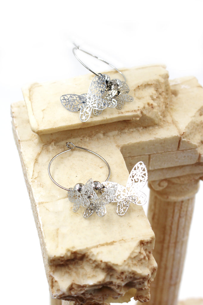 elegant butterfly earrings
