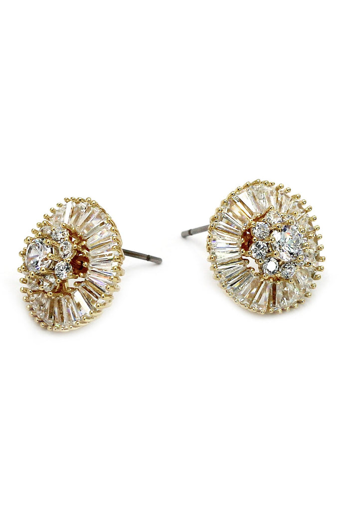 elegant necklace earrings crystal set