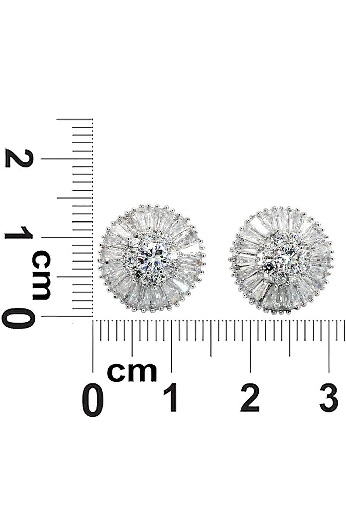 shiny crystal lady earrings