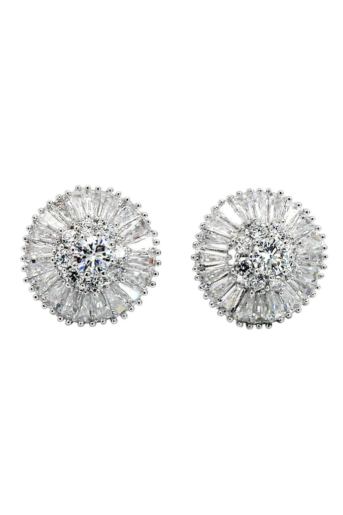 elegant necklace earrings crystal set