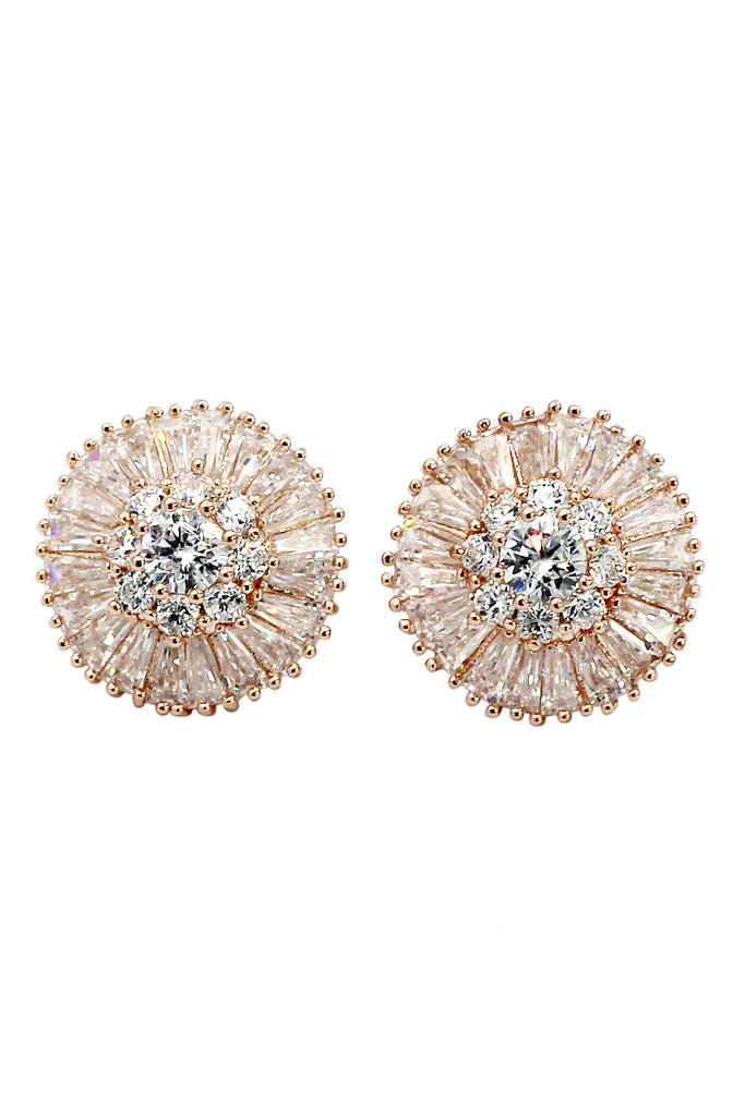 shiny crystal lady earrings