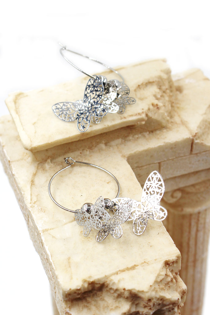 elegant butterfly earrings