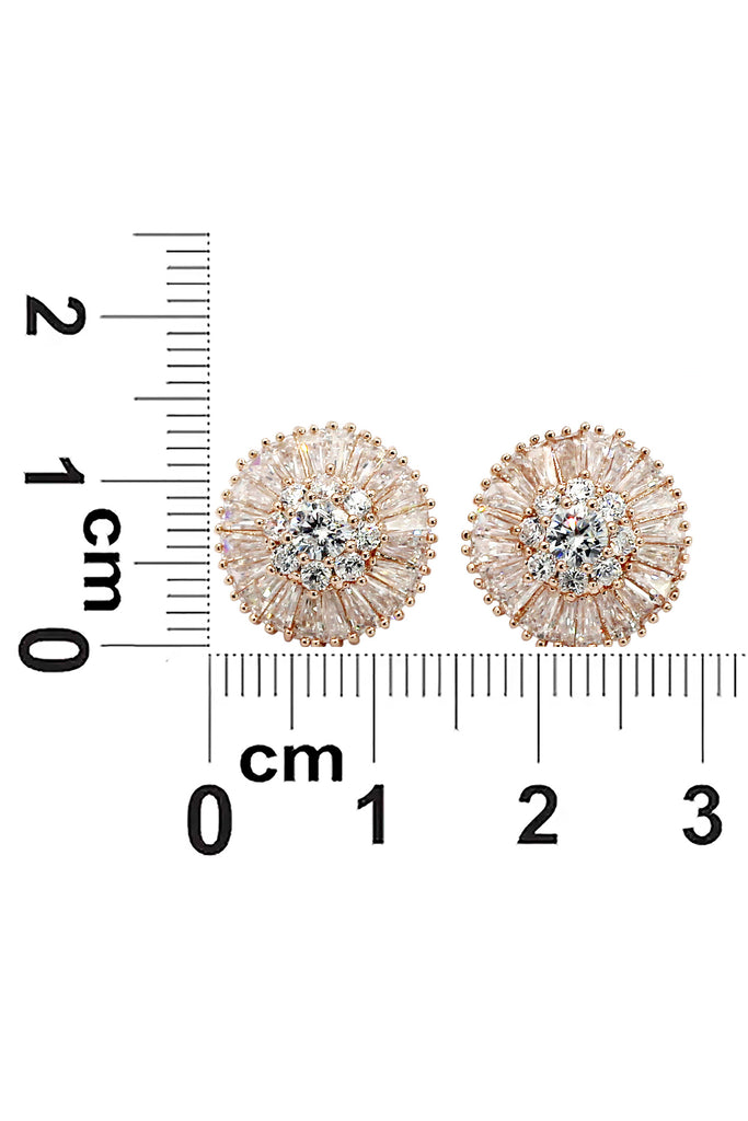 shiny crystal lady earrings