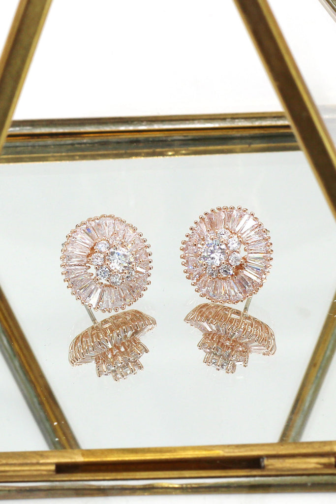elegant necklace earrings crystal set