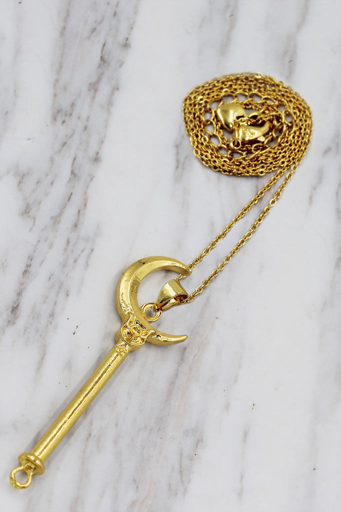 fashion magic wand pendant necklace