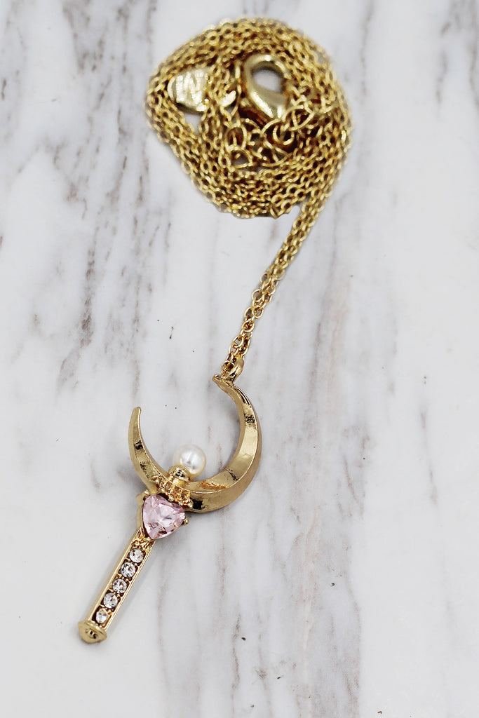 fashion magic wand pendant necklace