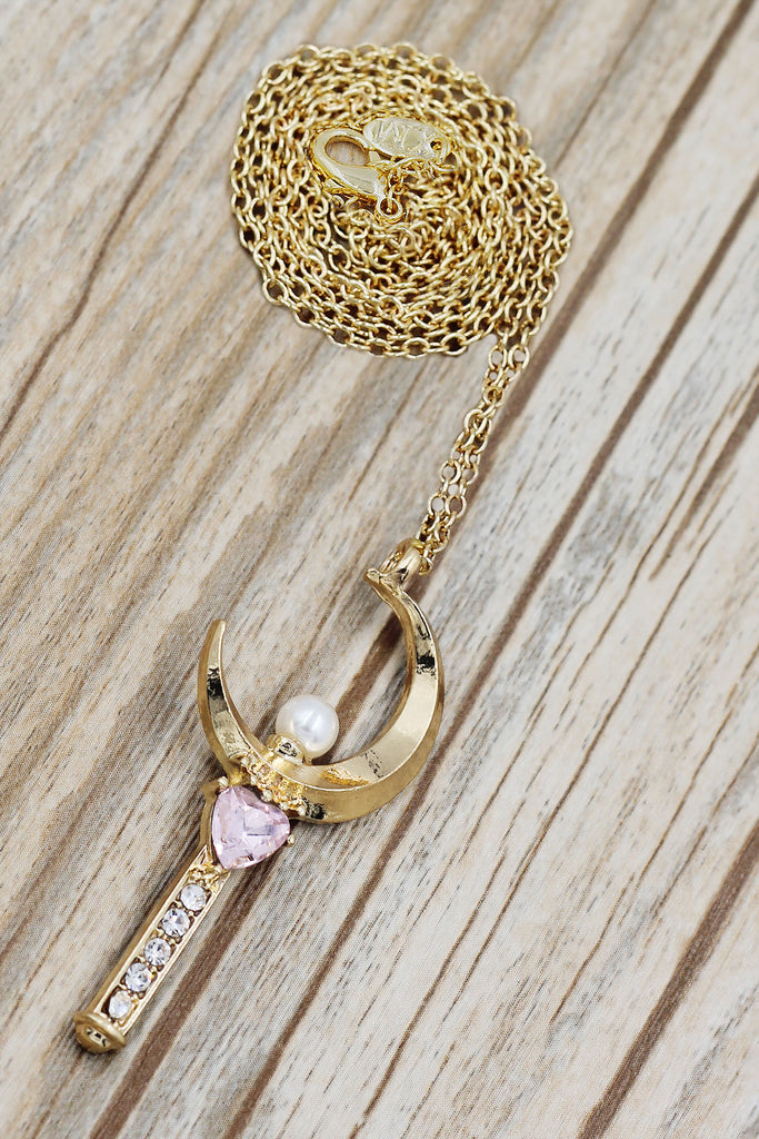 fashion magic wand pendant necklace
