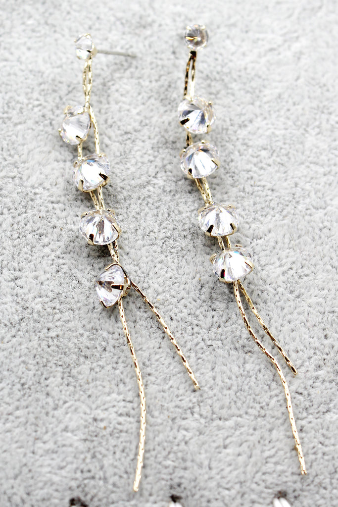 fashion wild crystal earrings